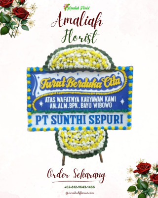 Papan Bunga Duka di Pelayangan